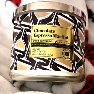 Bath and Body Works Chocolate Espresso Martini 3 wick candle